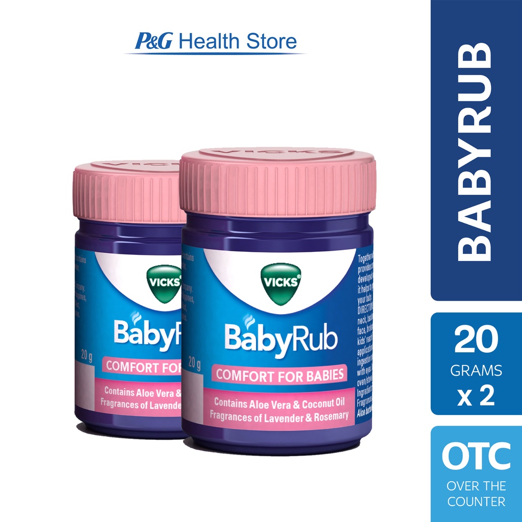 Vicks Baby Rub Soothing Ointment (20g) Set of 2 Shopee Philippines