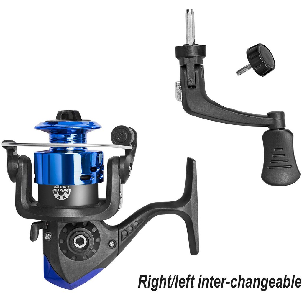 kids fishing pole and tackle box