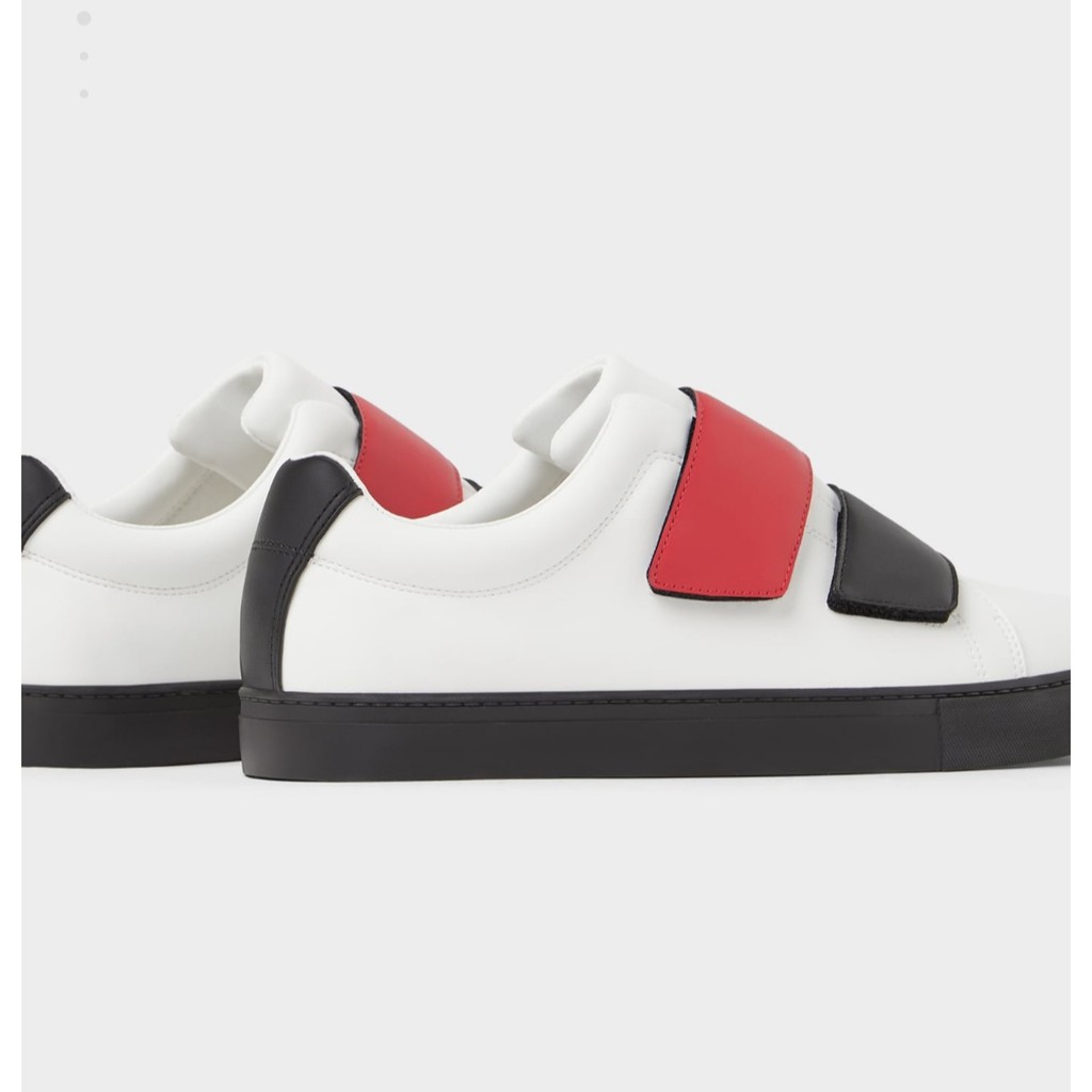 zara hook and loop sneakers