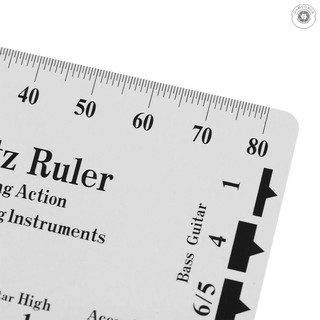 guitar string action gauge string pitch ruler card luthier tool ruler