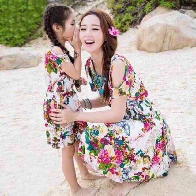 mother daughter floral dress