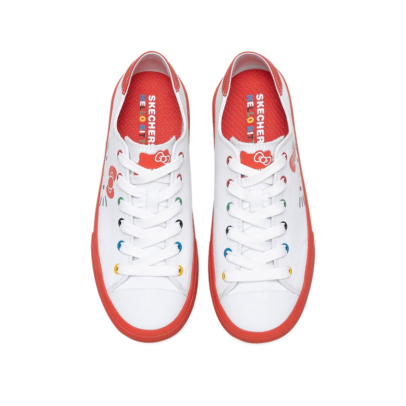 skechers white canvas shoes
