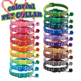 【Dear】Pet Collar Dog Collar Cat Paw Collar With Bell Safety Buckle Neck for Pet