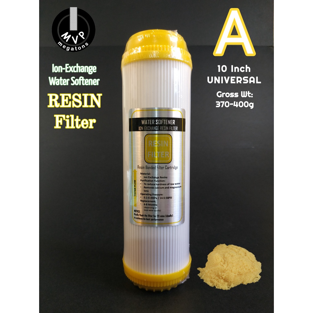 sK^QResin Water Filter Ion Exchange Water Softener (10 Inch Universal