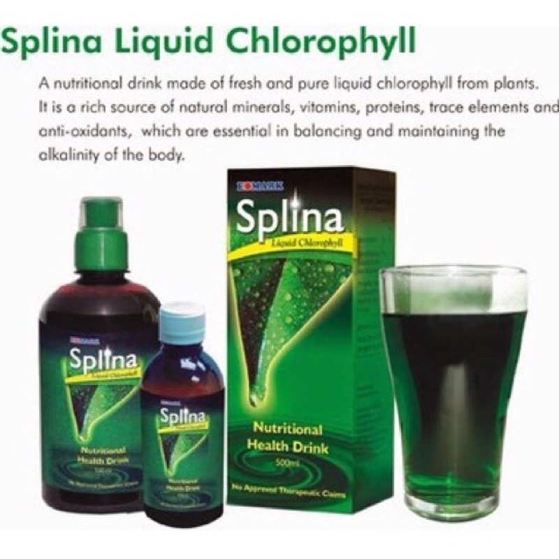 Edmark Splina Liquid Chlorophyll Drink 500ml New Packaging Shopee