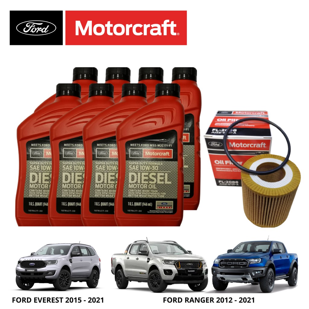 Motorcraft Change Oil Bundle for Ford Everest 20152021 and Ford Ranger