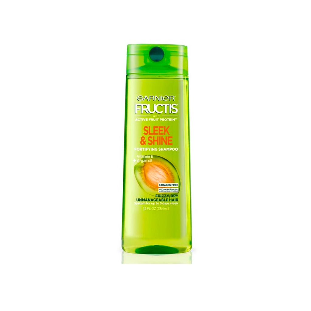 Garnier Fructis Sleek & Shine Shampoo, Frizzy, Dry, Unmanageable Hair