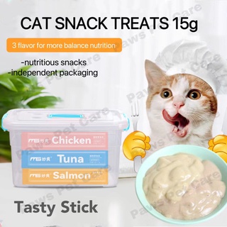 Cat Food 1pcs Cat Snack Treats 15g Cat Strip Fresh Wet Food Pack Liquid Nutrition Cats Big Kitten