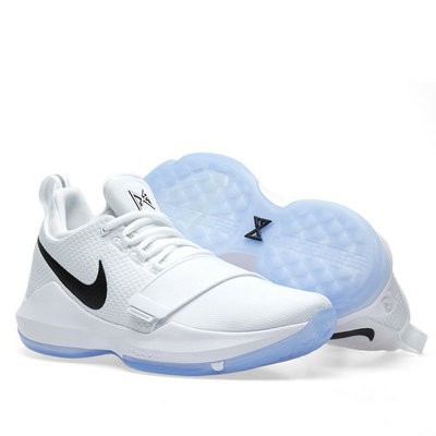 white paul george shoes