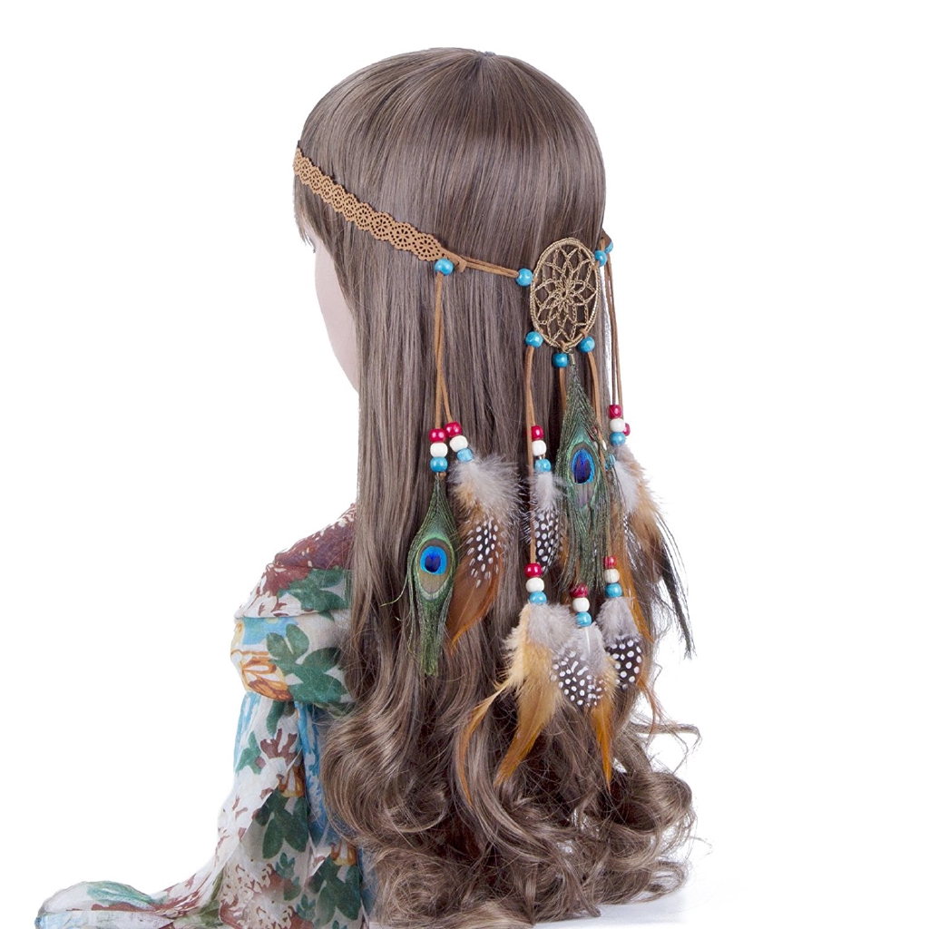 feather hair accessories