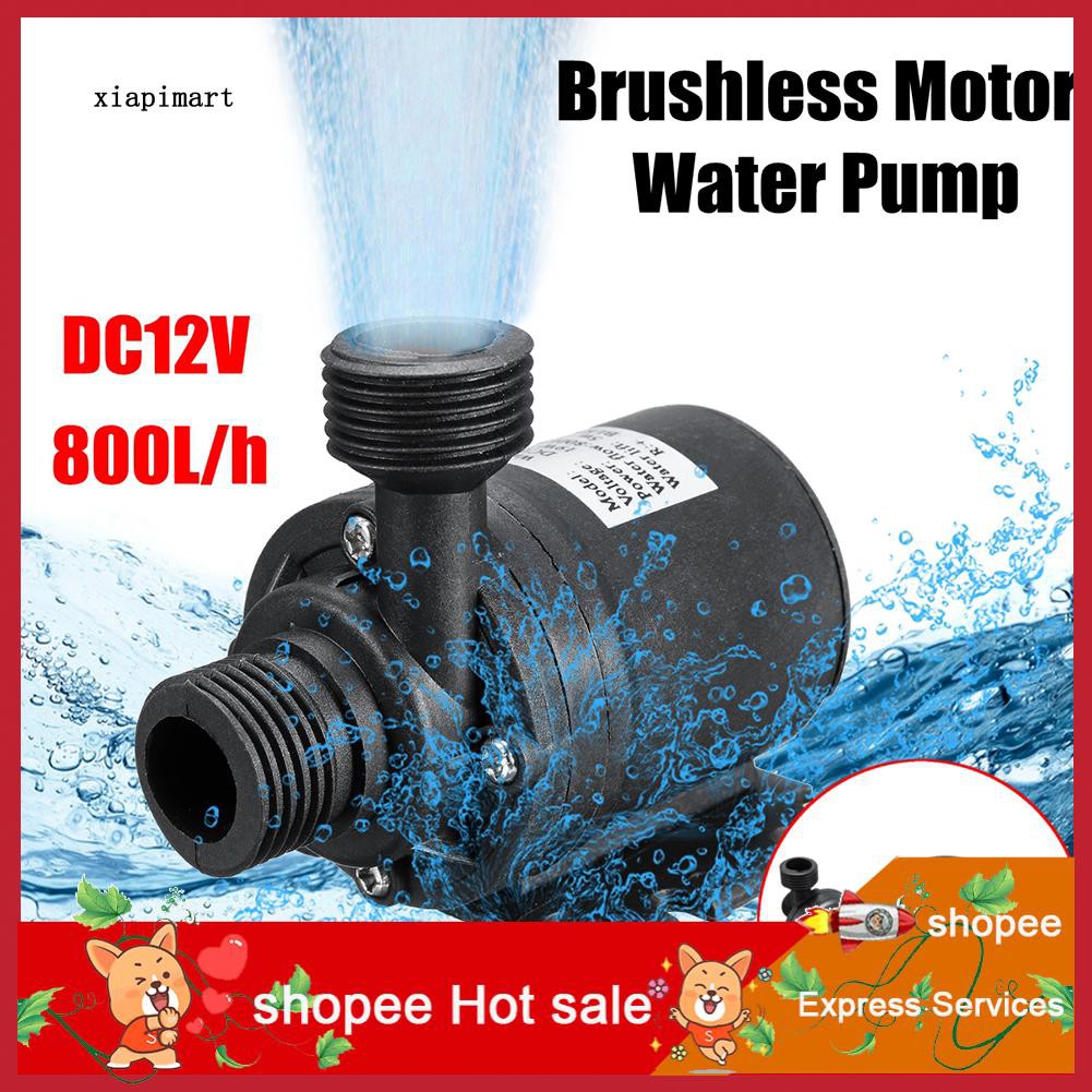 LYY_Ultra Quiet Mini DC 12V Lift 800L/H Brushless Motor Submersible ...