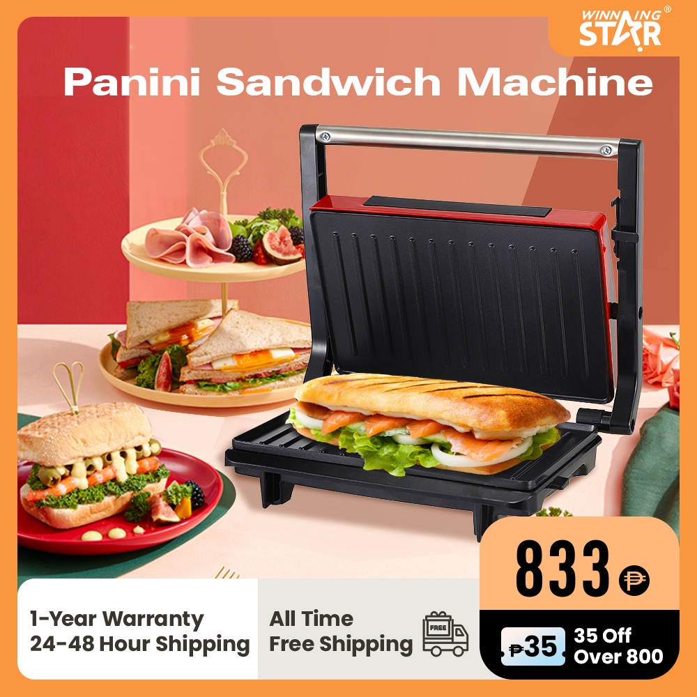 Winning Star Sandwich Maker Waffle Maker, Waffle Iron Power Panini