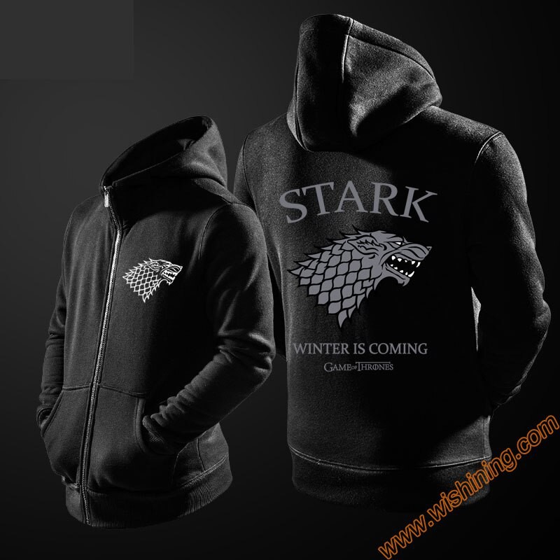 Game of Thrones Cute Wolf House Stark Pullover Hoodie Jacket Hooded Sweater
