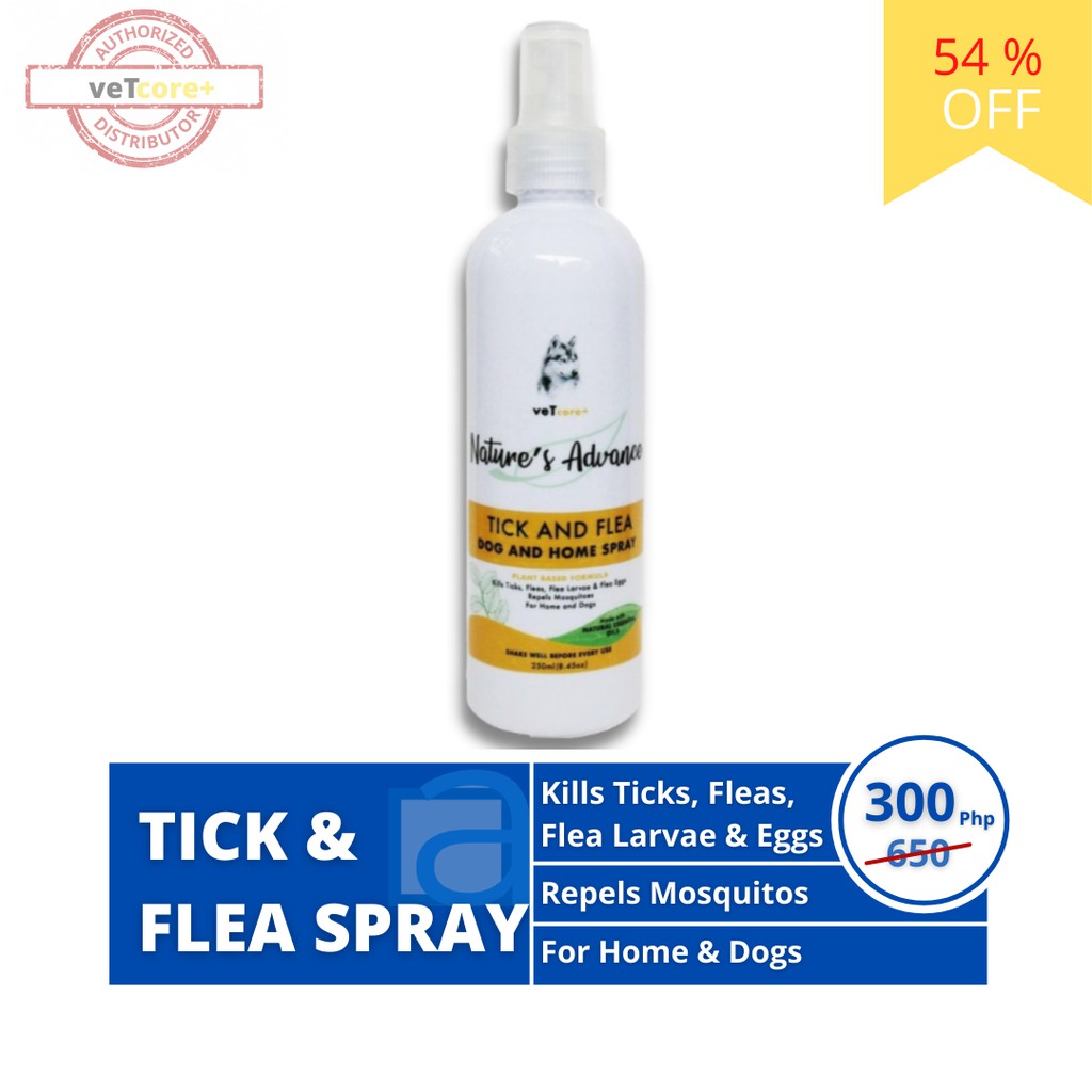 Vet Core+ Nature's Advance Tick (Garapata) and Flea (Pulgas) Spray ...