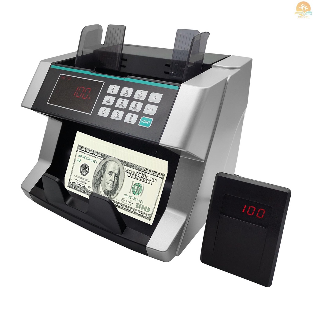 [MMOP] Money Counter Machine Counterfeit Bill Detector Automatic Money