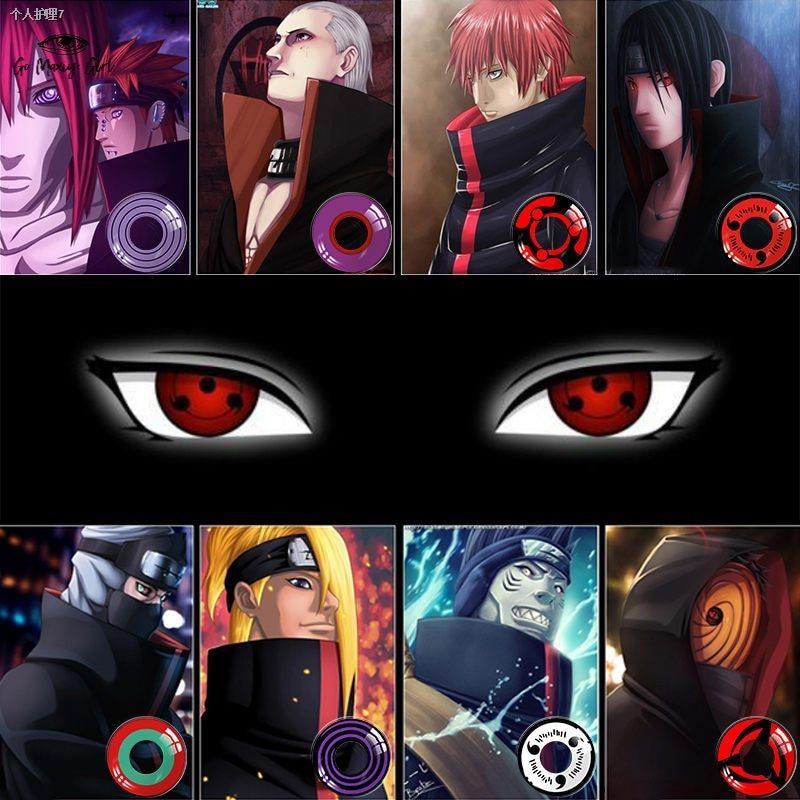 ◘Naruto Anime Eye Lenses Sharingan Lens Halloween Cosplay Colorful Contact  Red Colored for Eyes | Shopee Philippines