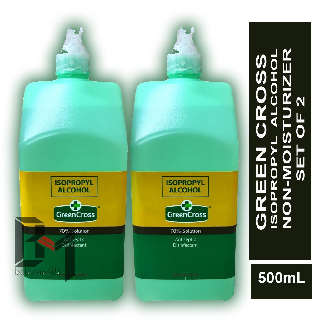 GREEN CROSS ISOPROPYL ALCOHOL 70 Solution Antiseptic Disinfectant 500