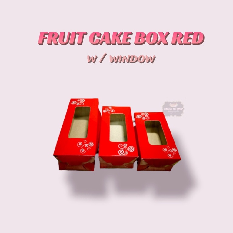 7 FRUIT CAKE BOX RED ( 10 PCS ) Shopee Philippines