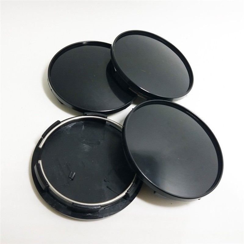Wheel Centre Caps Automotive 4pcs Universal 68mm Car Wheel Center Hub Caps Covers Set No Emblem Black Durable
