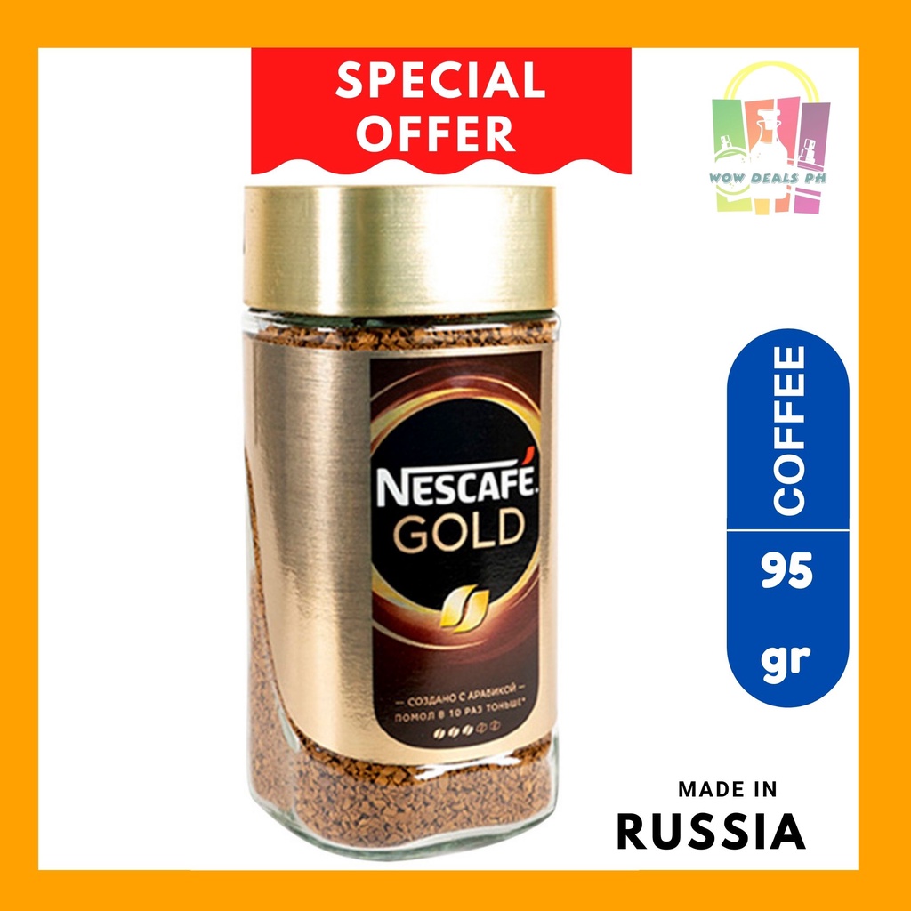 Nescafe Gold Instant Coffee Limited Edition 95g per pc from Russia