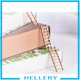 [HELLERY] 10Pcs Miniature Wood Ladders Micro Scenary Landscape Ornaments Home Decor #4