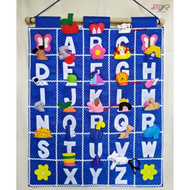 My Abc Fabric Chart For Kids With Ornaments From A To Z Shopee Philippines