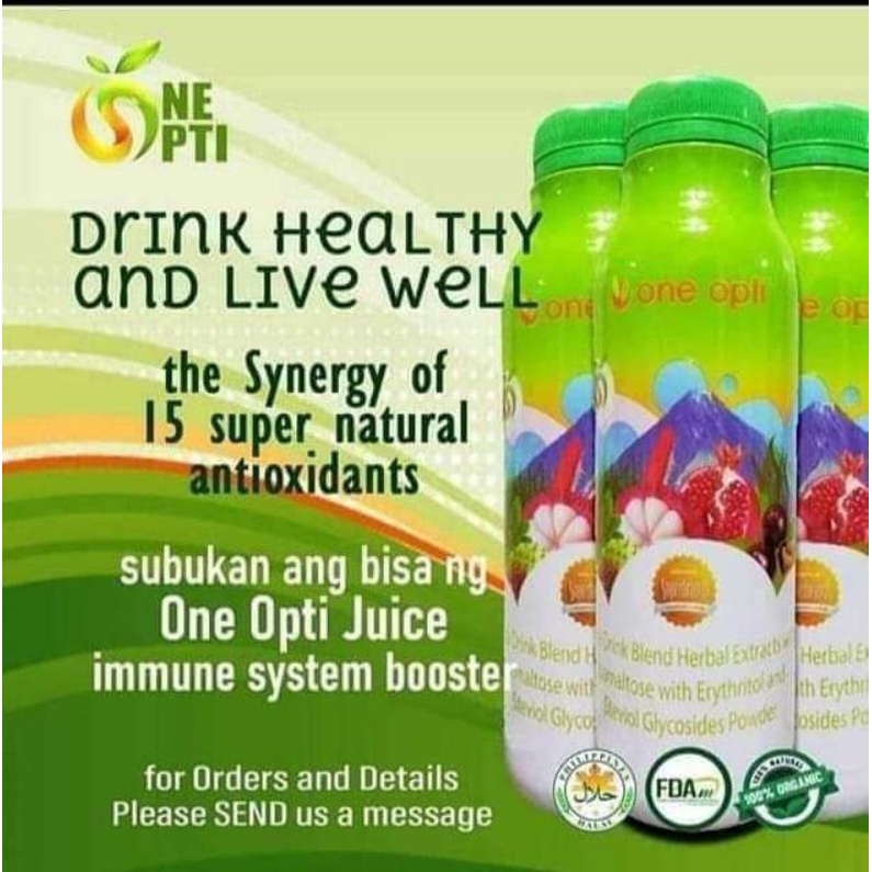 One Opti Juice 15 in 1 mix herbal juice drink Shopee Philippines