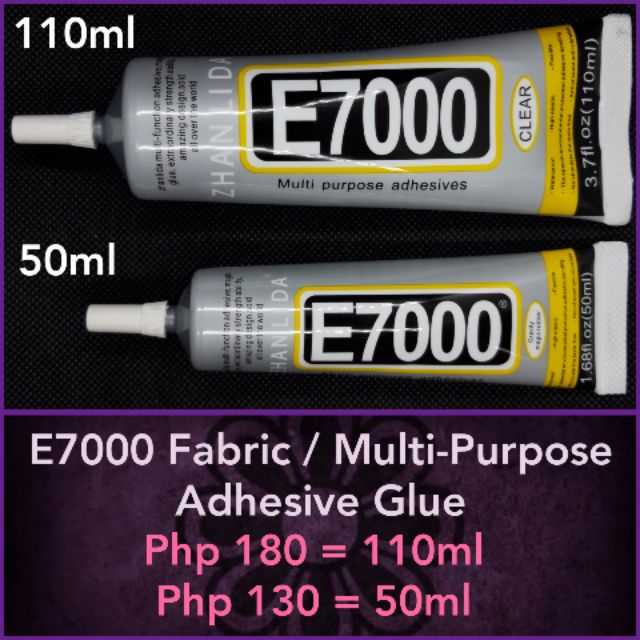 E7000 Fabric Glue / Multipurpose Adhesive Glue (110ml or 50ml) Shopee Philippines