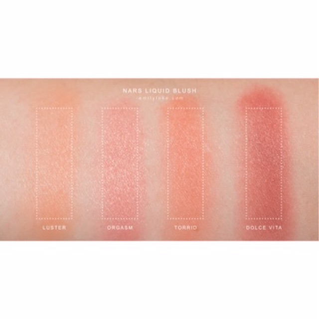 blush liquido nars luster