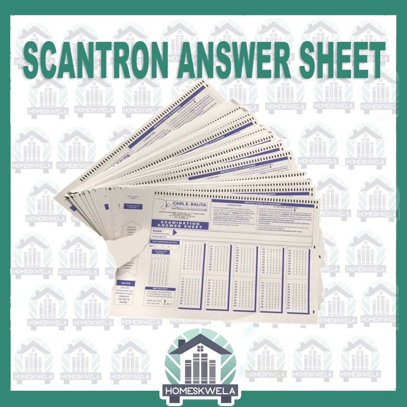 CBRC SCANTRON ANSWER SHEET WITH FOLDER Shopee Philippines
