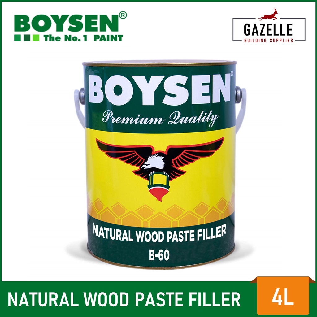 BOYSEN Natural Wood Paste Filler B60 4L Shopee Philippines