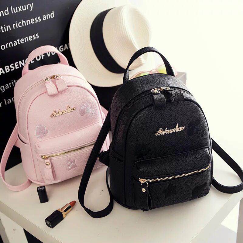 Korean Fashion Embroidered backpack Shopee Philippines