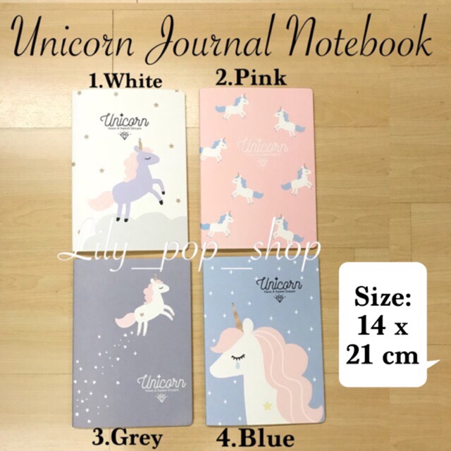 Unicorn Journal Notebook A5 Size 14 Cm X 21 Cm Shopee Philippines