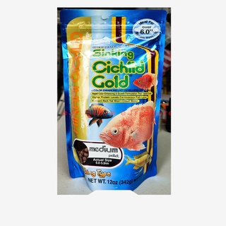 eJr Store - MEDIUM Hikari Sinking Cichlid Gold 342g for Aquarium and Pond Cichlid Fish