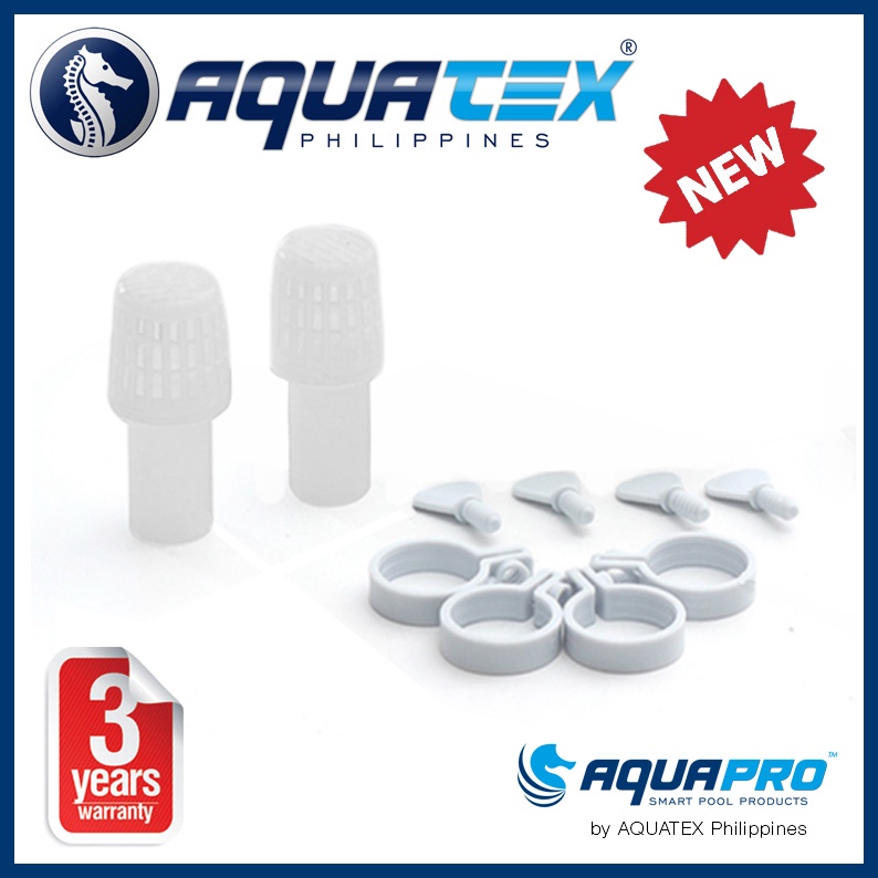 AQUAPRO Pool Inlet/Outlet Strainer Assembly with hose clamps for Intex