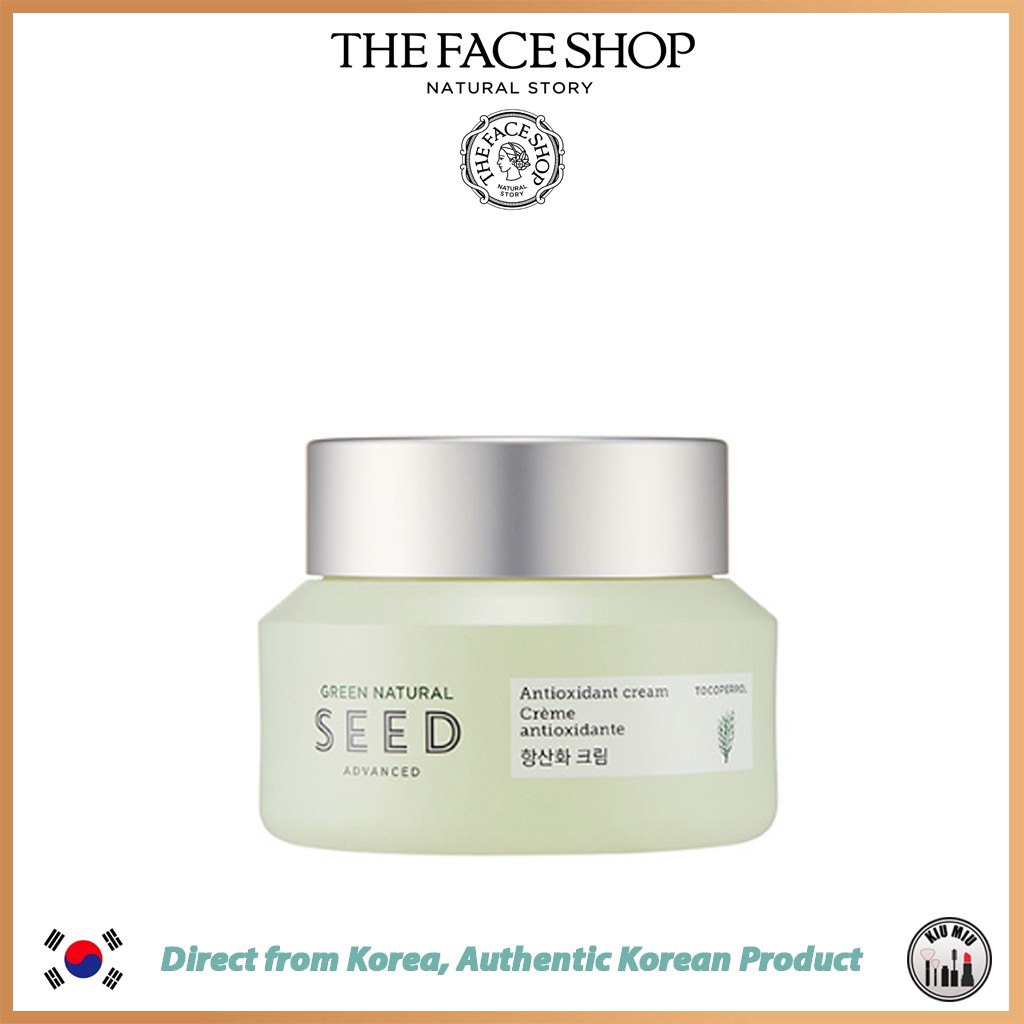 green natural seed antioxidant cream