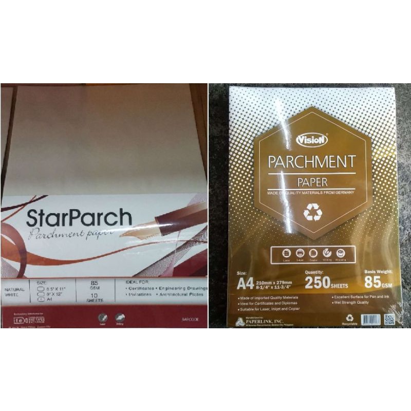 100PCS PARCHMENT PAPER A4 NATURAL WHITE Shopee Philippines
