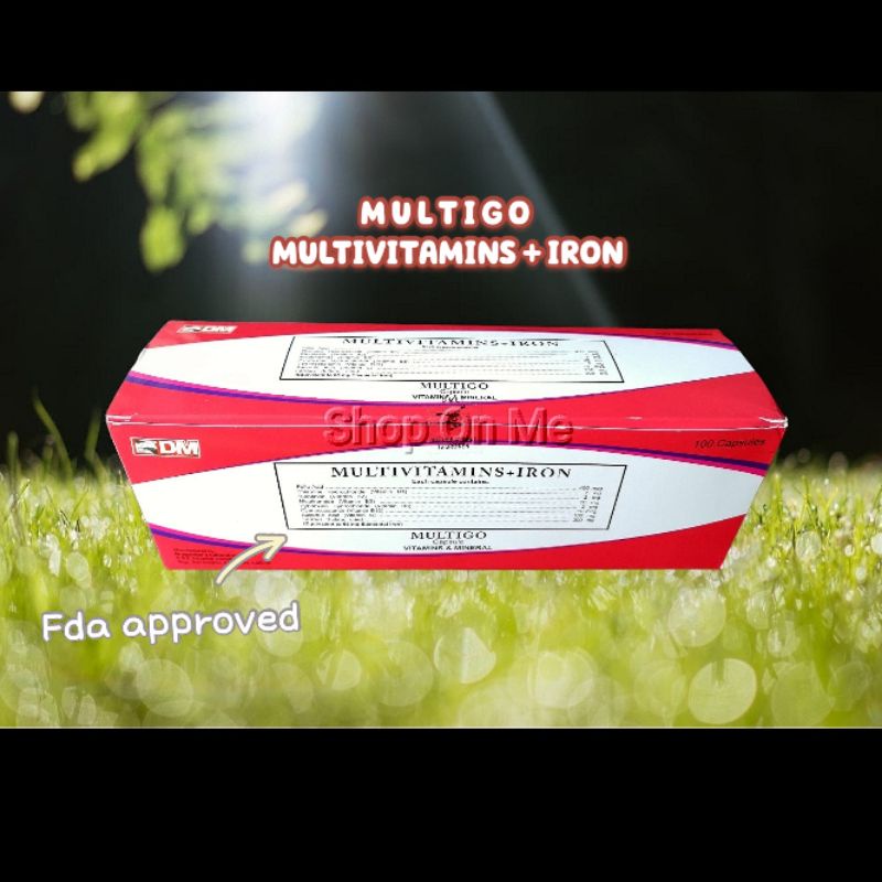 MULTIVITAMINS + IRON Multigo 100 capsules Shopee Philippines