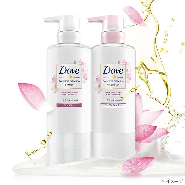 Dove Botanical Shampoo & Conditioner Set 400g (Pink ...