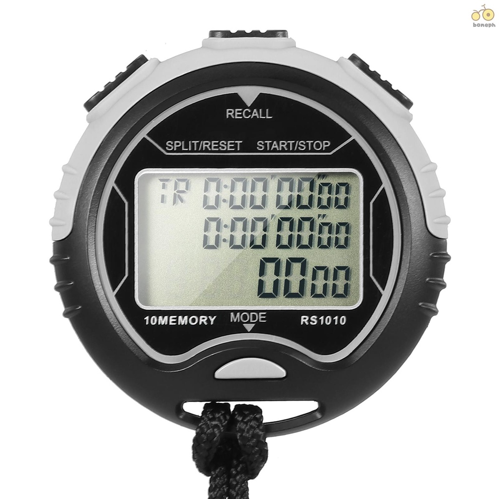 Professional Digital Stopwatch Timer Waterproof Digital Handheld LCD