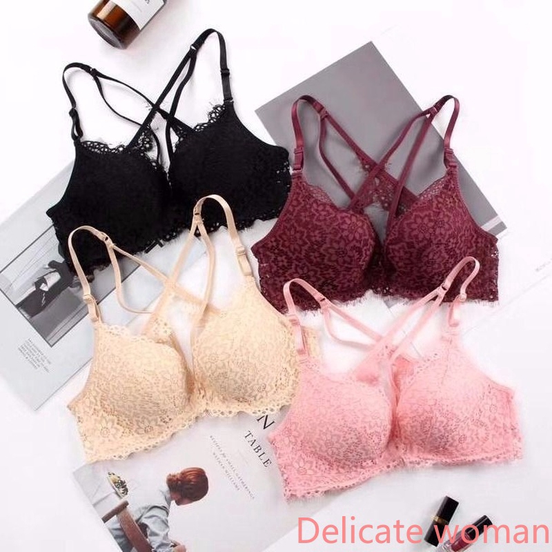 hot pink lace bra and panty set