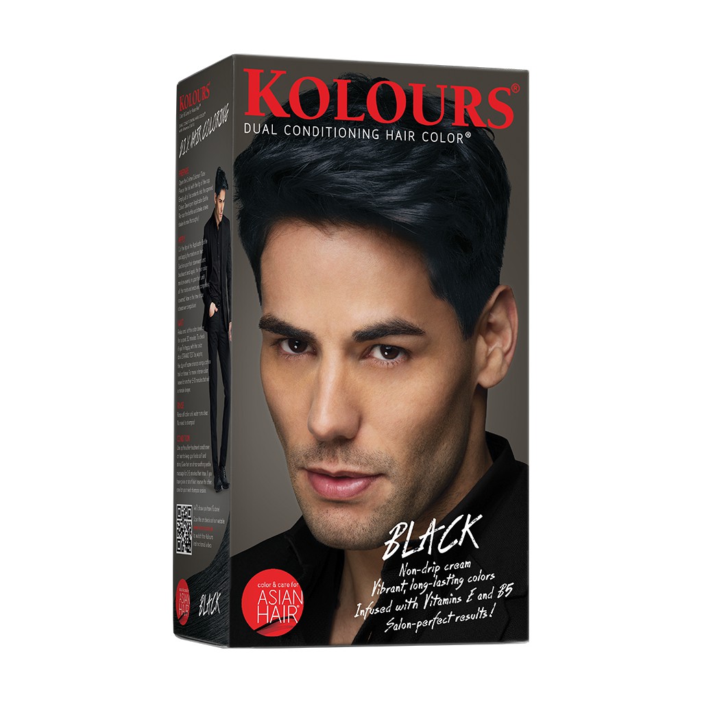 Kolours Hair Dye Black For Men 120ml
