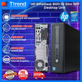 Hp Elitedesk 705 G2 Sff Desktop Cpu Amd A10 Pro 7800b Fm2 Socket 8gb Ram Ddr3 500gb Hdd Shopee Philippines