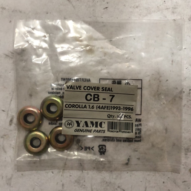 VALVE COVER SEAL FOR TOYOTA COROLLA 1.6 16v 4AFE 19931996 set(4pcs