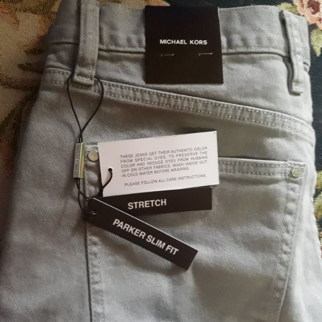 ✓ GENUINE MICHAEL KORS PARKER SLIM FIT MEN'S JEANS( size:34) | Shopee  Philippines