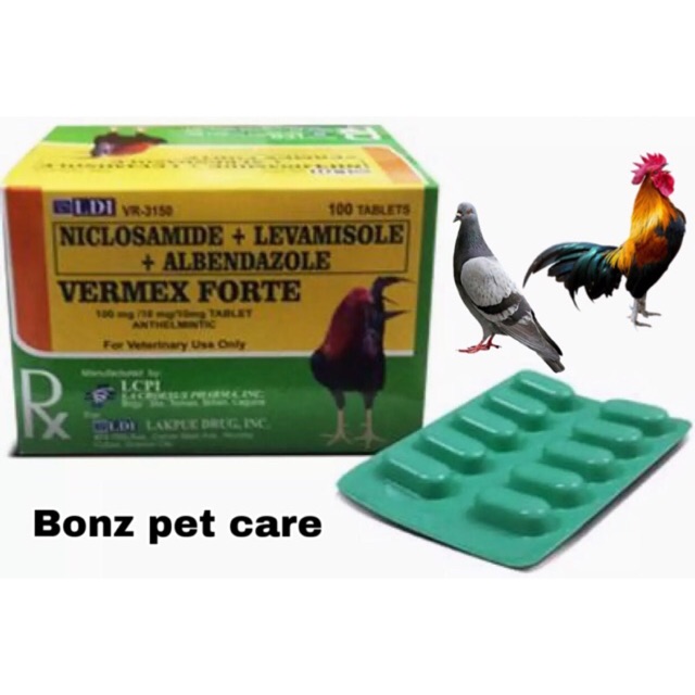 Vermex Deworming Pigeon Chicken And Birds 10pcs Shopee Philippines