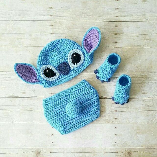 stitch newborn costume