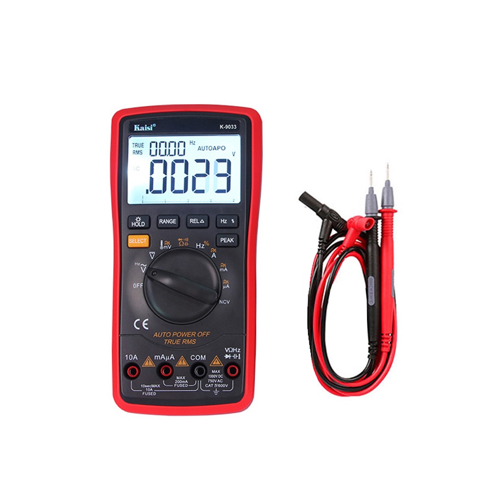 K 9033 High Precision Automatic Measuring Range Digital Multimeter temperature measurement