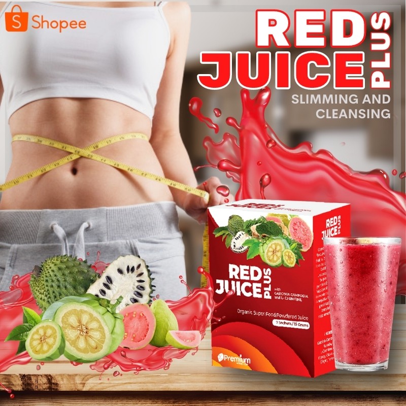 Red Juice Plus (7Sachet) SLIMMING and CLEANSING Natural Superfood Diet