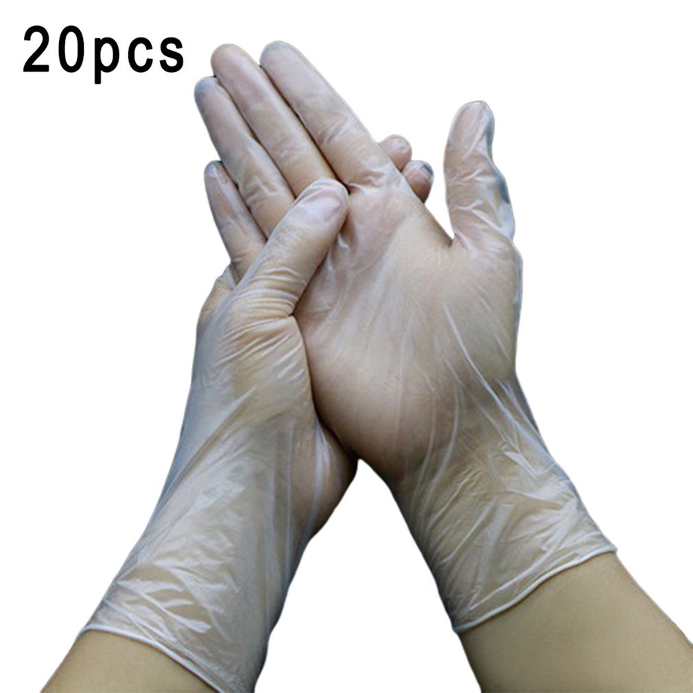 plastic rubber gloves